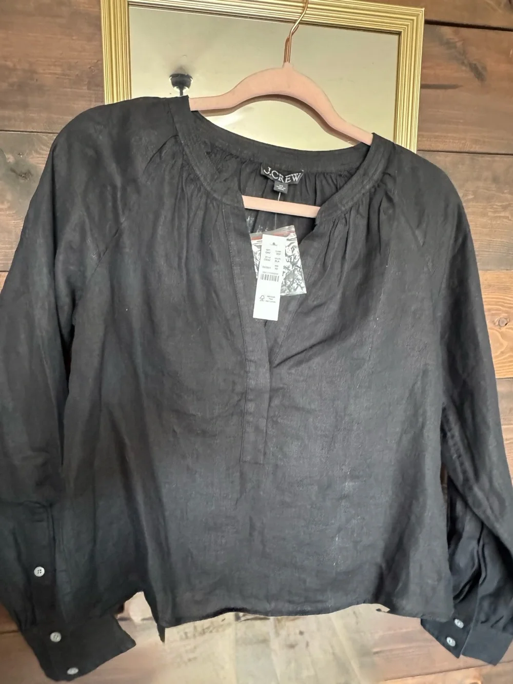 New! J.Crew Cabana top in linen